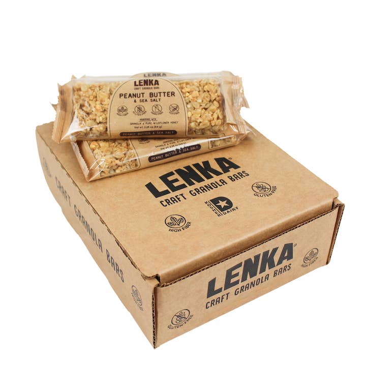 Lenka Craft Granola Bars - Wholesale Snack Bar - Peanut Butter with Sea Salt Granola Bar - Dairy Free3