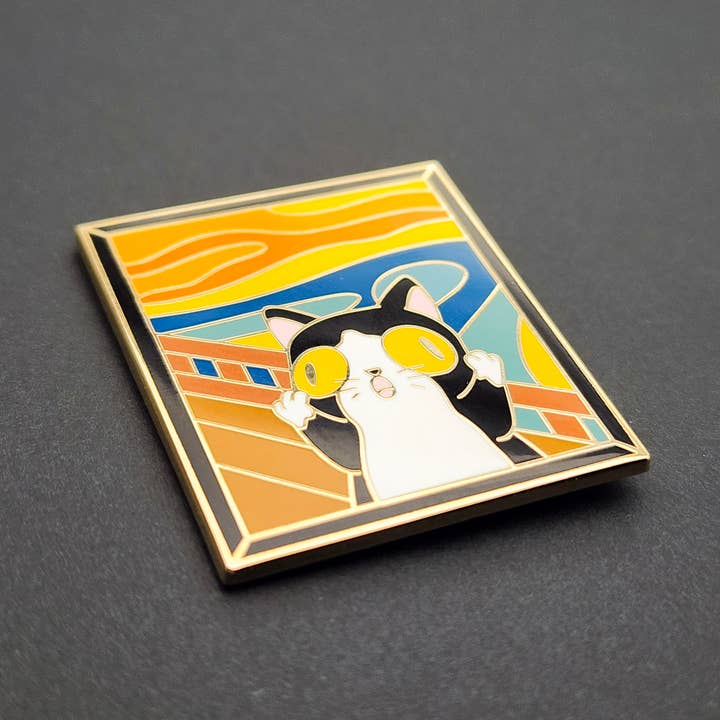 Toku Arts - Wholesale Lapel Pin/Button - The Meow Enamel Pin3