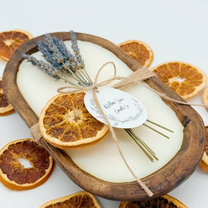 Willow Grace Candle Co - Wholesale Jar/Filled Candle - Summer Citrus Petite Dough Candle1