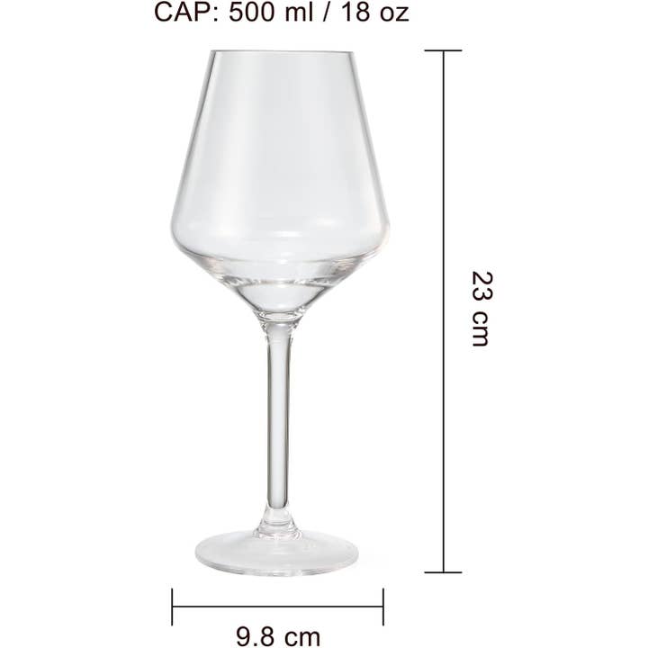 The Wine Savant / Khen Glassware - Wholesale Wine Glass - Unbreakable Stemmed Tritan Wine Glasses Set of 88