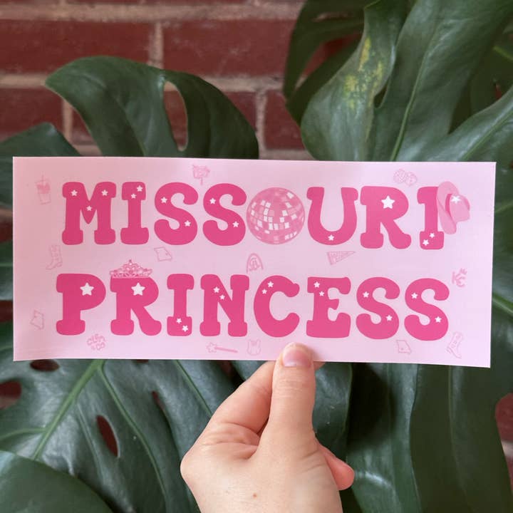 Clem & Co. - Wholesale Sticker - Missouri Princess Bumper Sticker (Midwest Princess)