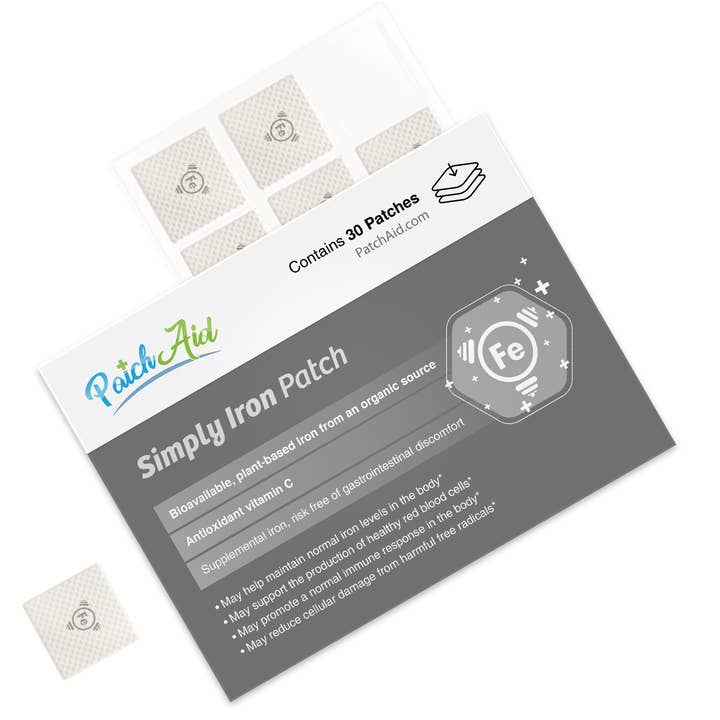 PatchAid - Venta al por mayor Suplementos/vitaminas para beber - Simply Iron Patch - Suplemento de hierro suave y eficaz4