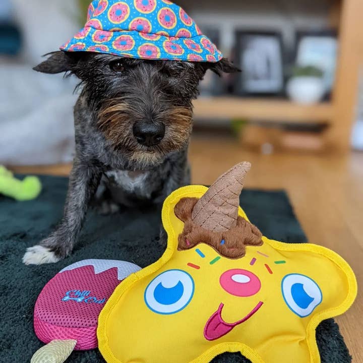 WufWuf – Squeaky Toy - Cão por atacado – Brinquedo de pelúcia WufWUF Scoopy Boo Derretimento de Gelado Squeaky5