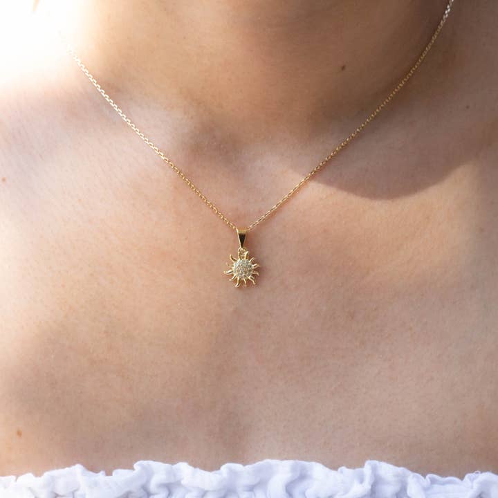 Dainty Cz Sunshine Pendant for wholesale by Cherie by Cherie