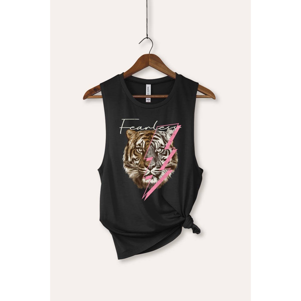 VINTAGE POINT USA – wholesale Tank top – Women′s – LIGHTNING TIGER GRAPHIC TANK TOP4
