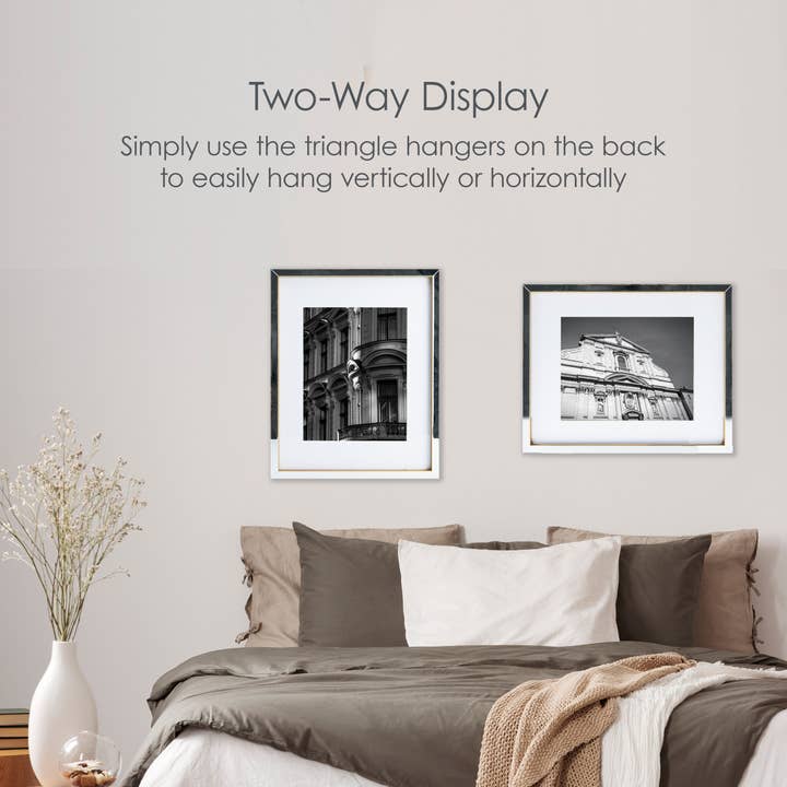 Assorted Mikasa 17x21in Gold Mirrored Frame 16x20 Matted 11x14 for wholesale on Faire1