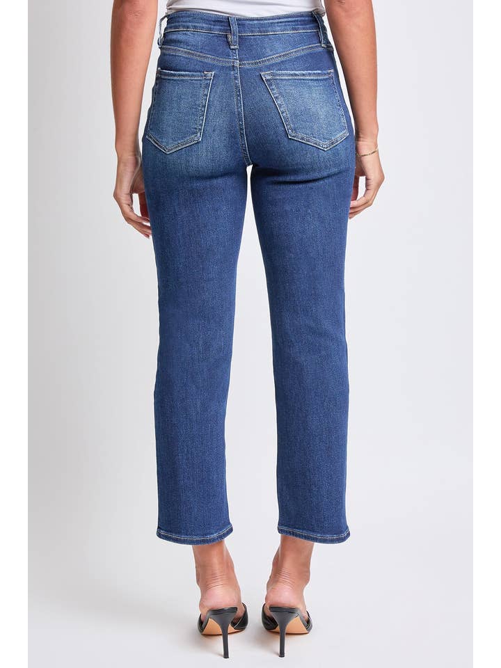 YMI - Wholesale Jeans - Women's - Luxe High Rise Vintage Stretch Straight Leg Jeans-P02716030