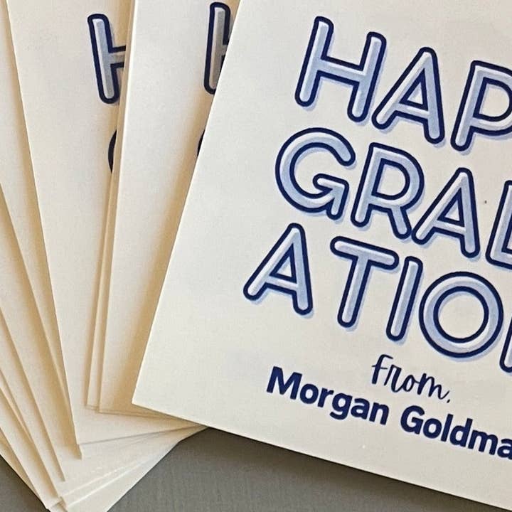 Personalized Gift or Sticker Tags: Happy Graduation Design for wholesale by The Print Genies
