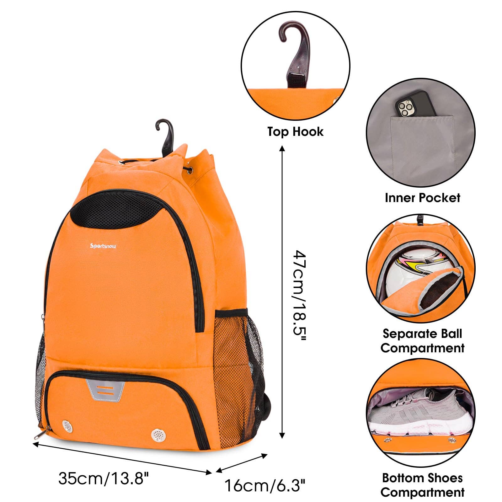 wandf - Wholesale Backpack - Unisex - Drawstring Backpack Soccer Basketball Backpack Gym Bag38