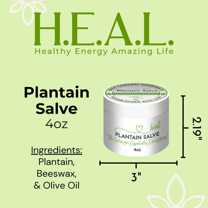 Healthy Energy Amazing Life - Wholesale Healing Salve/Balm/Cream - Plantain Salves12