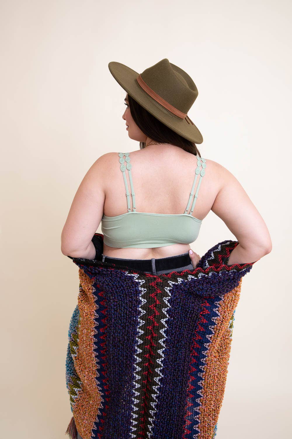 Leto Accessories - Wholesale Bralette - Women's - Boho Eye Lace Applique Bralette Plus Size11