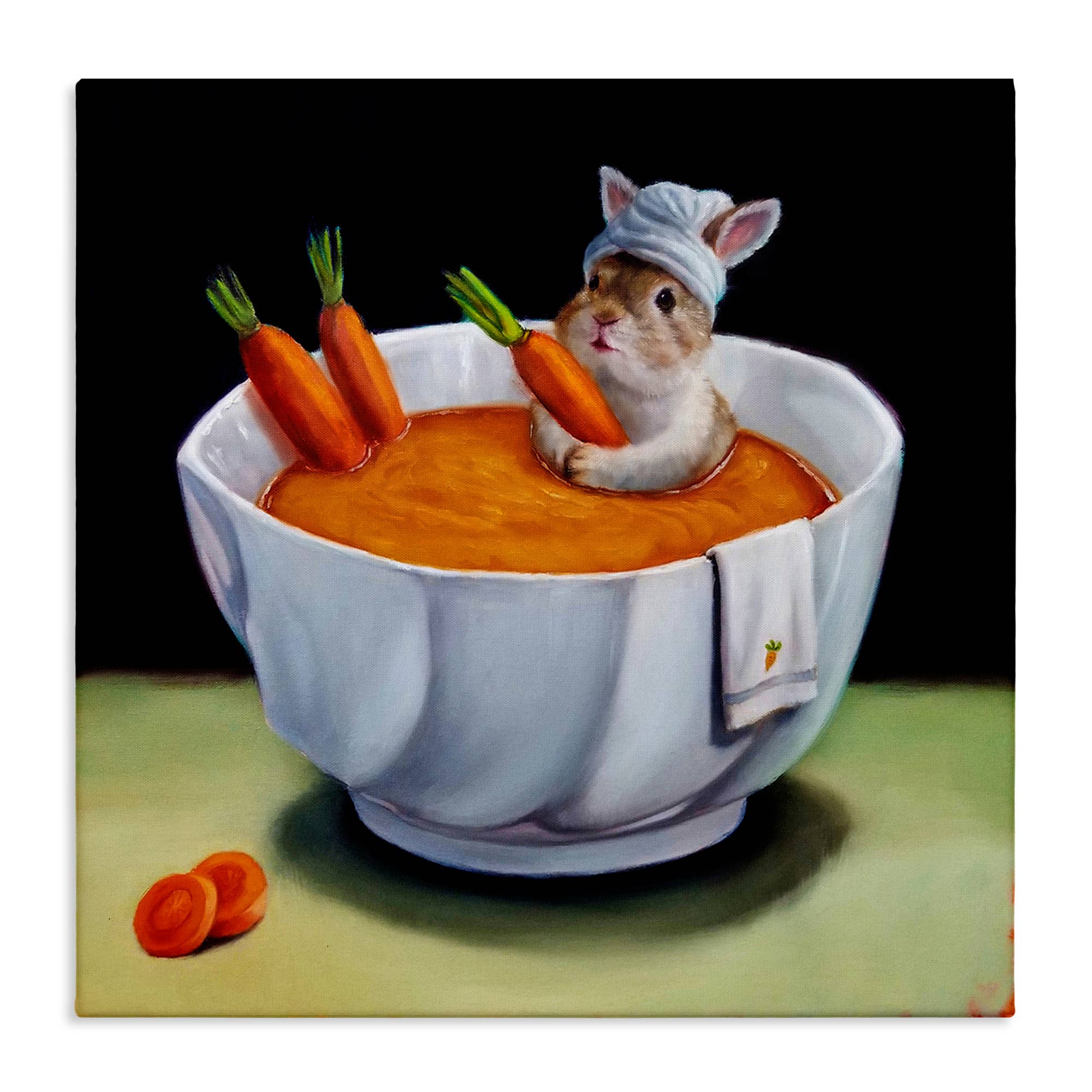 Stupell Industries - Wholesale Wall sign - Bunny Rabbit Carrot Vegetable Soup Bath - Unframed Wall Art8