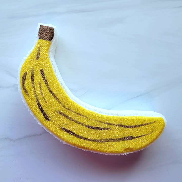 Kim's Bath Shop LLC - Vendita all'ingrosso Bombe/polveri da bagno - Bomba da bagno alla banana | Cibo | Frutta | Novità | Divertente | Regalo