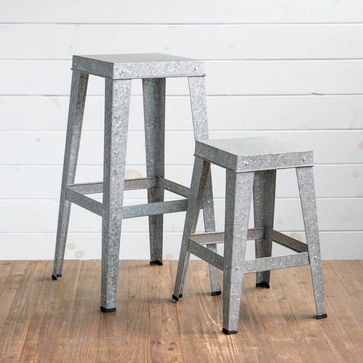 Willow Group - Wholesale Stool - S/2 SQ METAL STOOLS