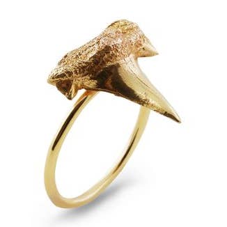 ANELLO DENTE DI SQUALO - Placcato in Oro 18K per la vendita all'ingrosso da parte di Carolinne B
