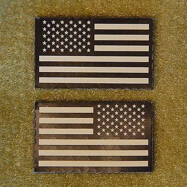 Ensemble de mini-patchs drapeau américain IR - Tan & Noir pour la vente par BritKitUSA