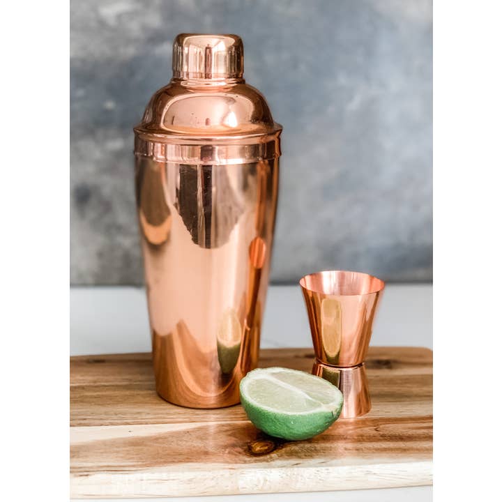 Copper Mug Company - Wholesale Cocktail Shaker - Shaker Smooth: 22oz Solid Copper Moscow Mule Shaker