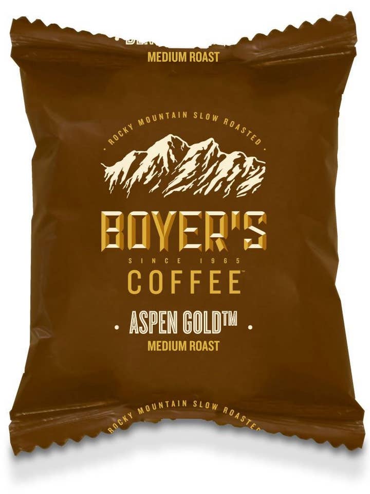Aspen Gold Coffee Packets for wholesale by Boyer's Coffee