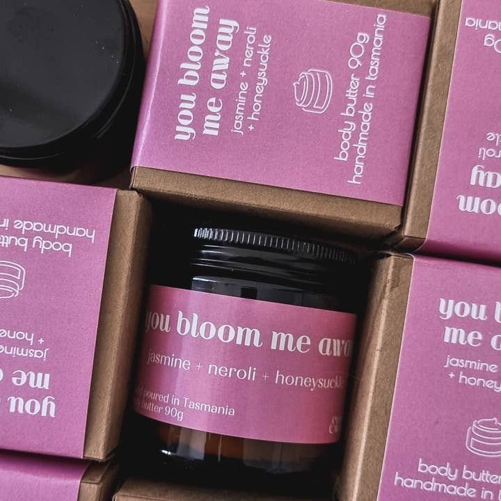Everwood Candle Co. - Wholesale Body Balm/Butter - 'You Bloom Me Away' Body Butter 90g