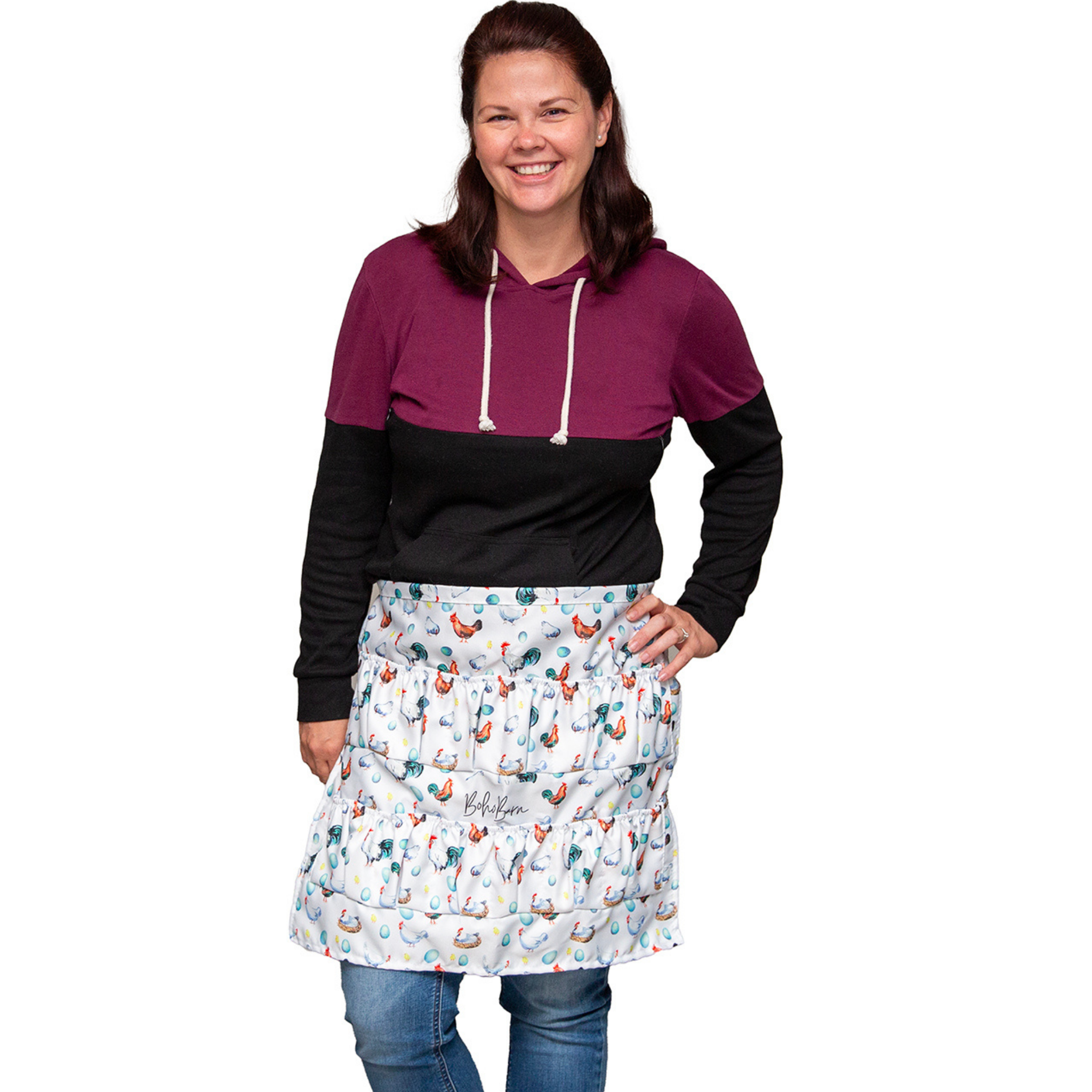 BohoBarn - Wholesale Apron - Apron for egg collecting, farm apron,1