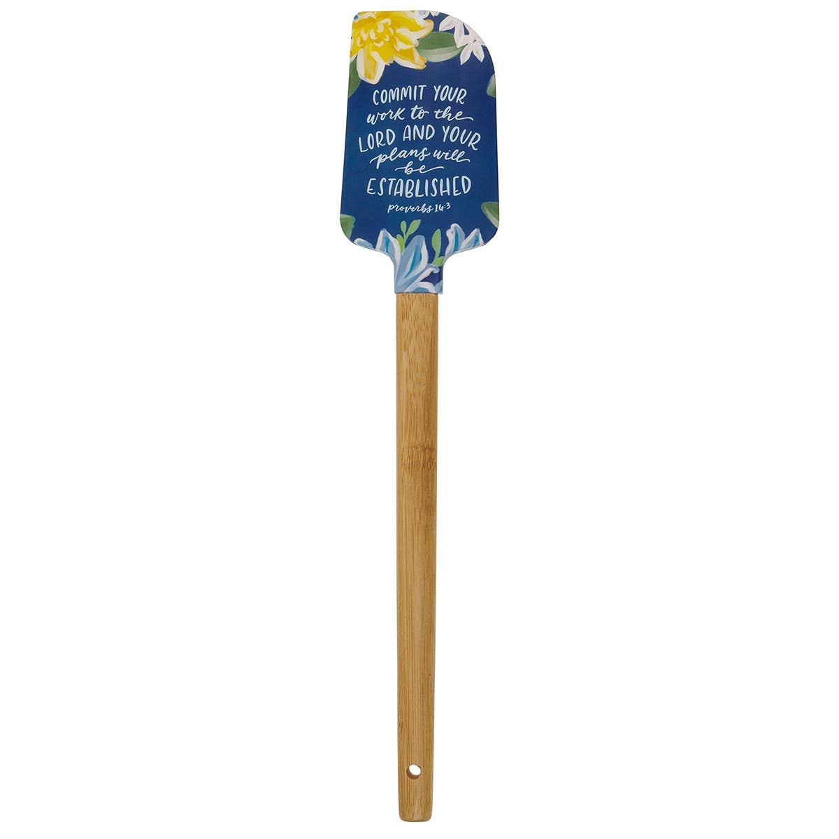 Christian Art Gifts - Wholesale Spatula/Turner - Rubber Spatula Commit Your Work to the Lord Prov. 16:30