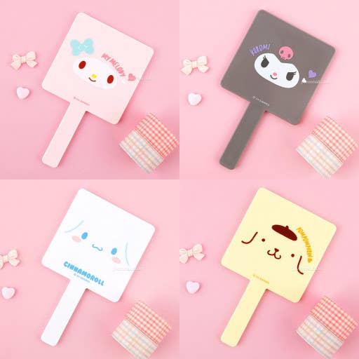 K-Wonderland - Wholesale Compact Mirror - Sanrio Characters Simple Hand Mirrors5