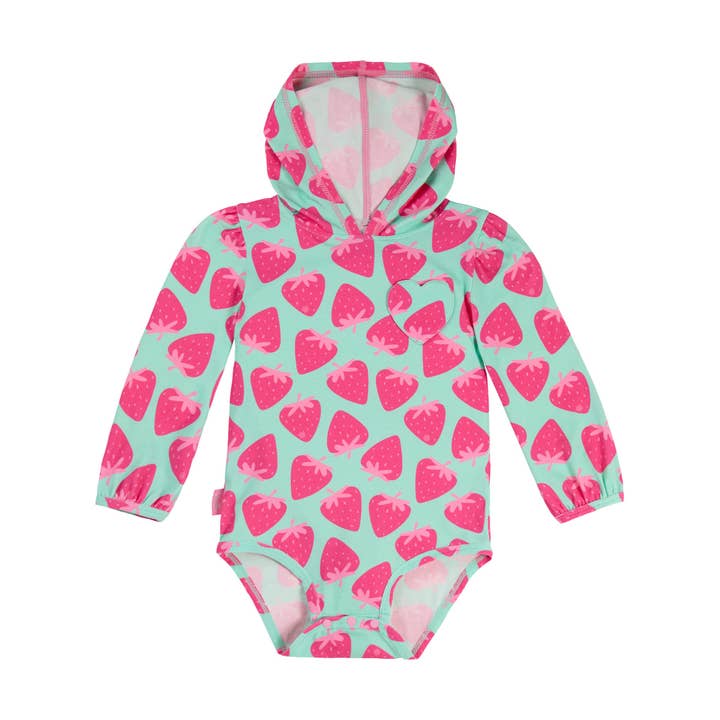 Baby Girl's Hooded Sunzie for wholesale by UV Skinz