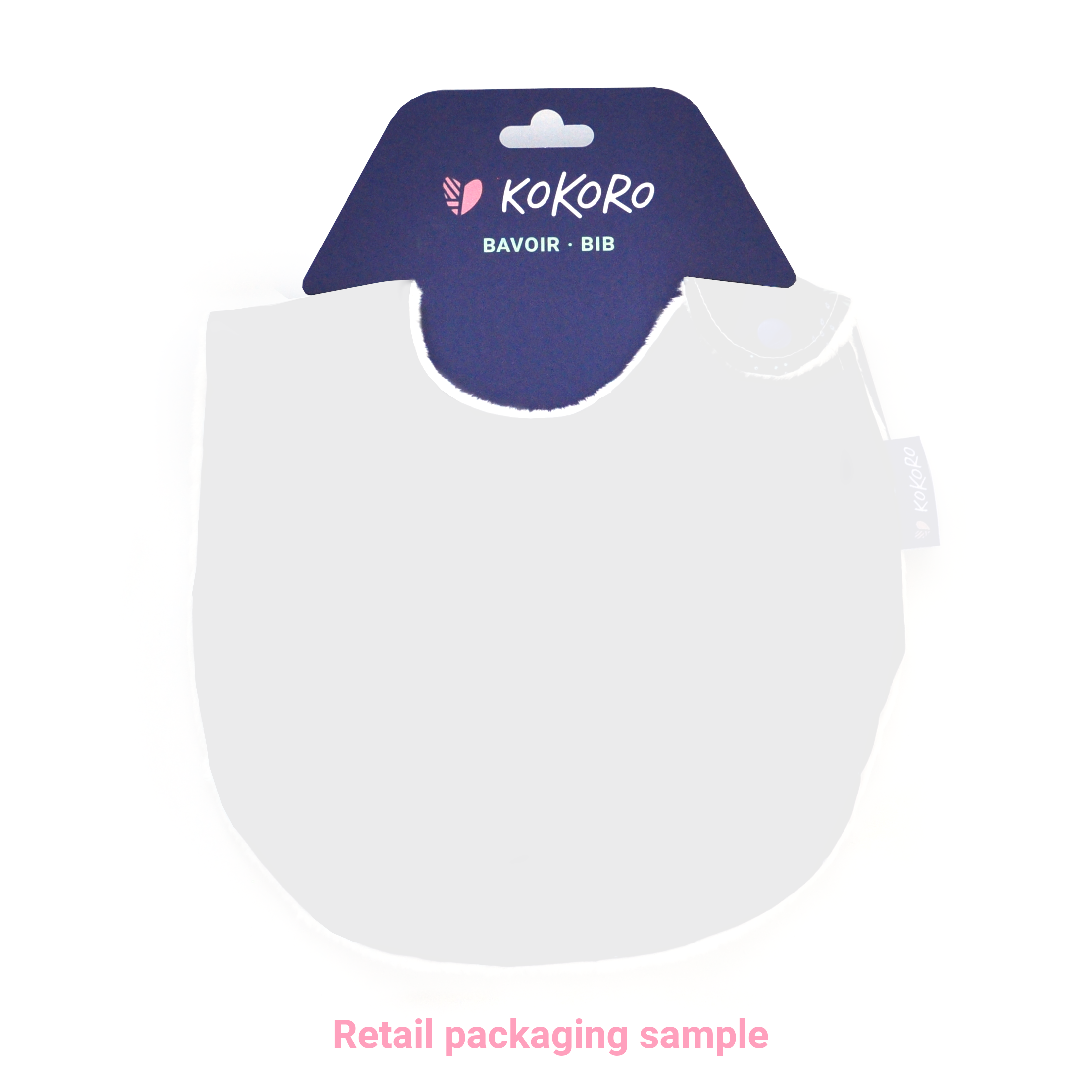 Kokoro - Wholesale Bib - Baby - Damask Classic Bib | Cotton, Minky, Pink | Baby Feeding Bib1