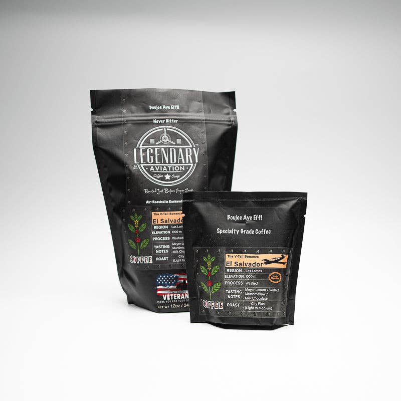 Legendary Aviation Coffee Company - Wholesale Coffee Beans - V-Tail Bonanza | El Salvador - Best Seller10