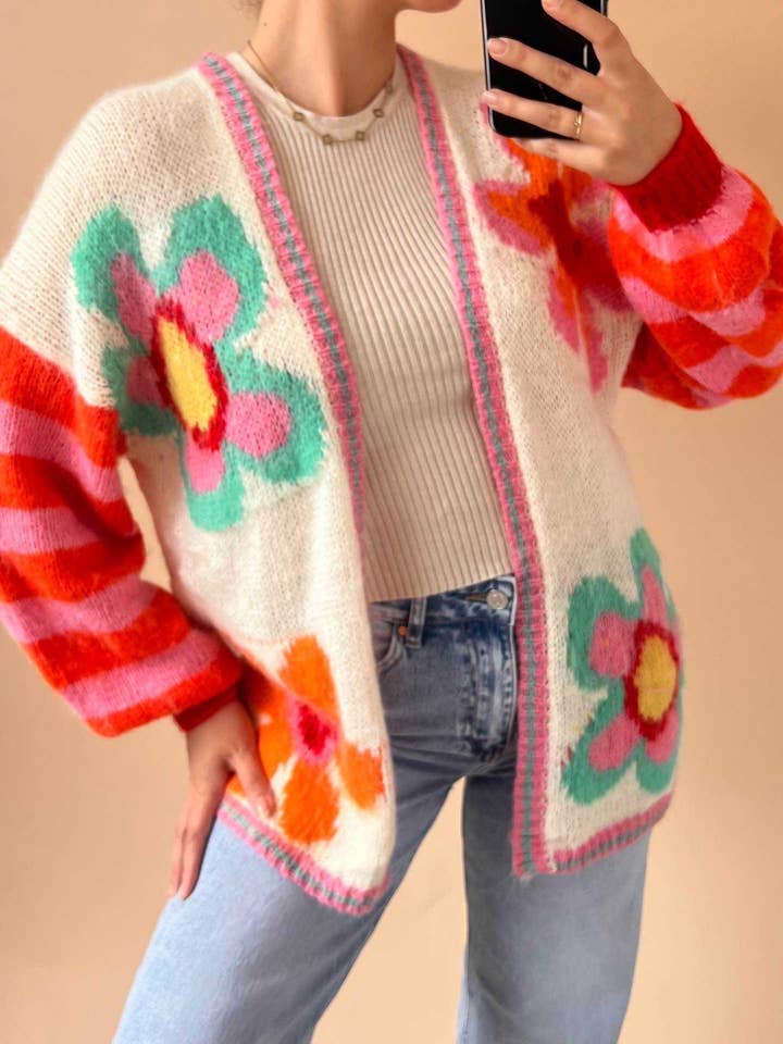 WAUW Fashion - Wholesale Cardigan - Women's - Bloemenvest 🌸