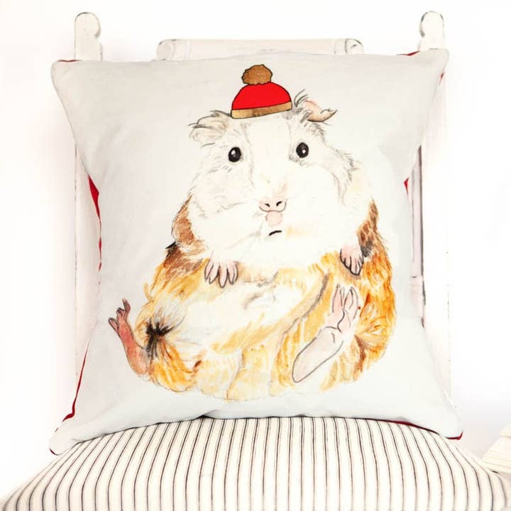 Funda de cojín de terciopelo con diseño de para venta al por mayor de Wild Whiskers