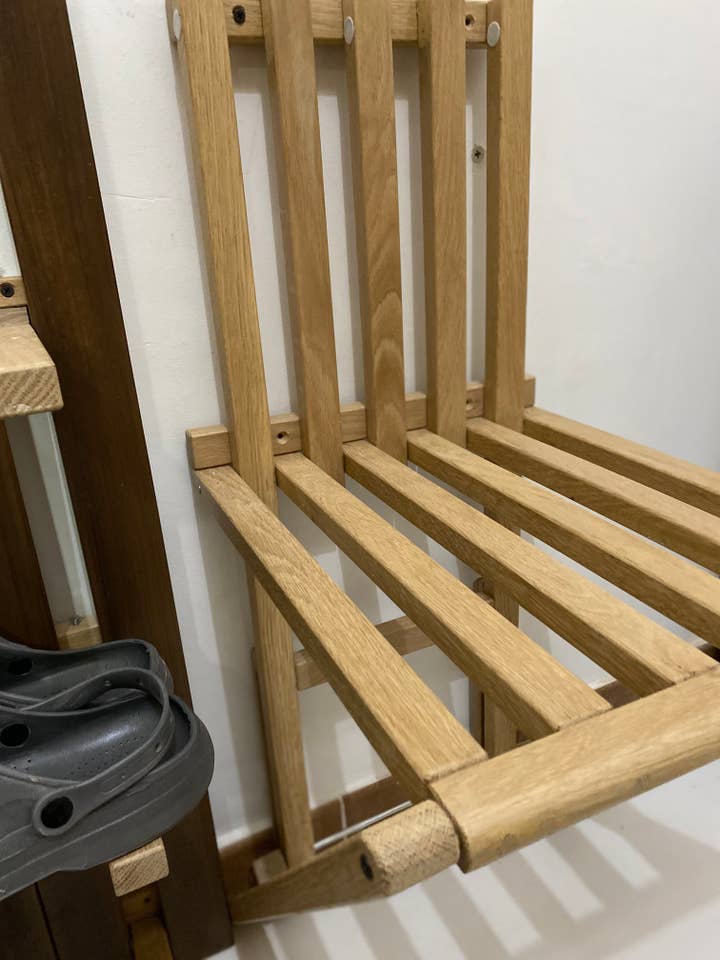 Wall mounted folding chair for wholesale by Soluciones De Espacio