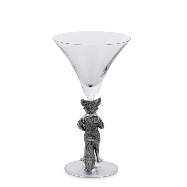 Vagabond House - Wholesale Cocktail/Liquor Glass - Hunting Dressed Fox Cocktail / Martini Glass1