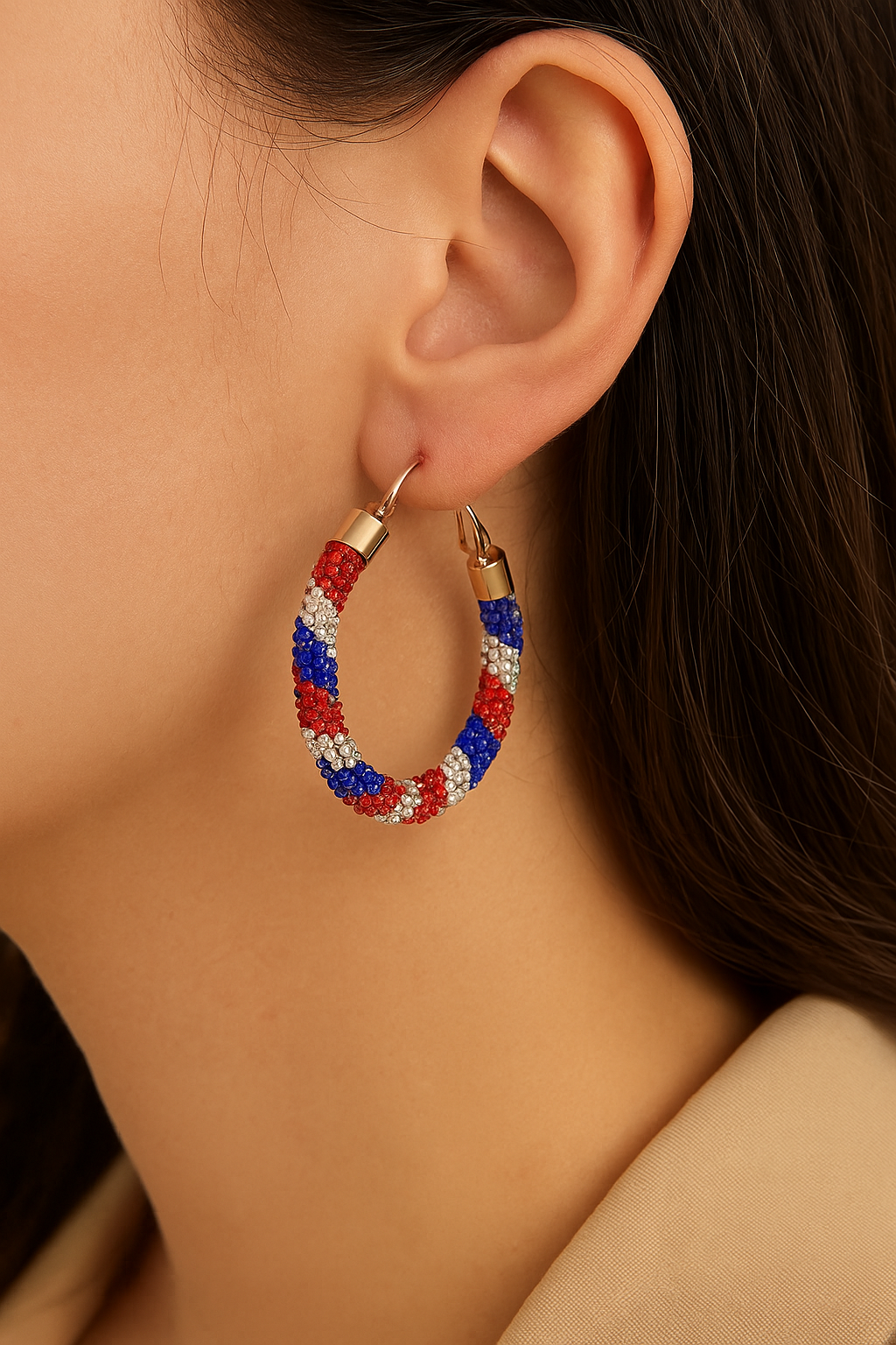 The Bling Barn - Vente Créoles - Boucles d'oreilles créoles étoilées5