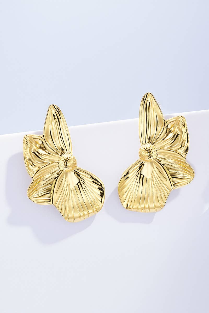 Gold Stainless steel earrings 124AQ417 for wholesale on Faire0