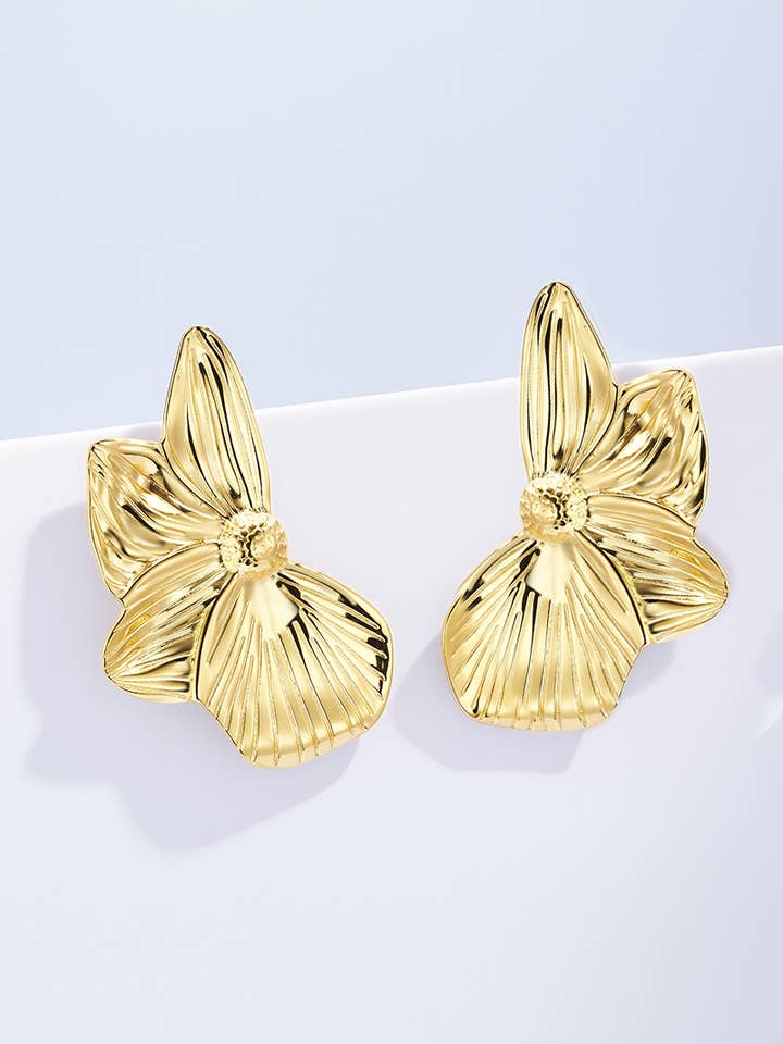 Boucles d'oreilles en acier inoxydable 124AQ417 pour la vente par BYREN | ÉLINE L'ATELIER