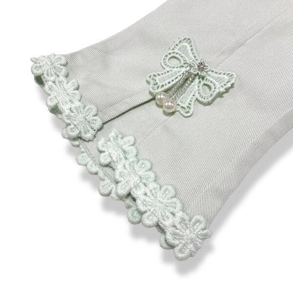 Doe a Dear - Vendita all'ingrosso Pantaloni - Bambini - S15 13036 Pantaloni con orlo diviso con fiocco e pizzo (3 colori)11