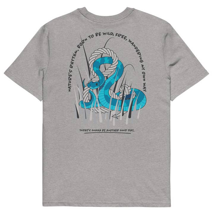 Snake Another Good Day Organic Cotton T-Shirt for wholesale by ANCHOR & CREW