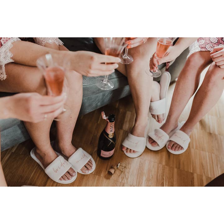 shopandmarry - Wholesale Slippers - Women's - Bridesmaid Slippers for Wedding Morning | JGA |2