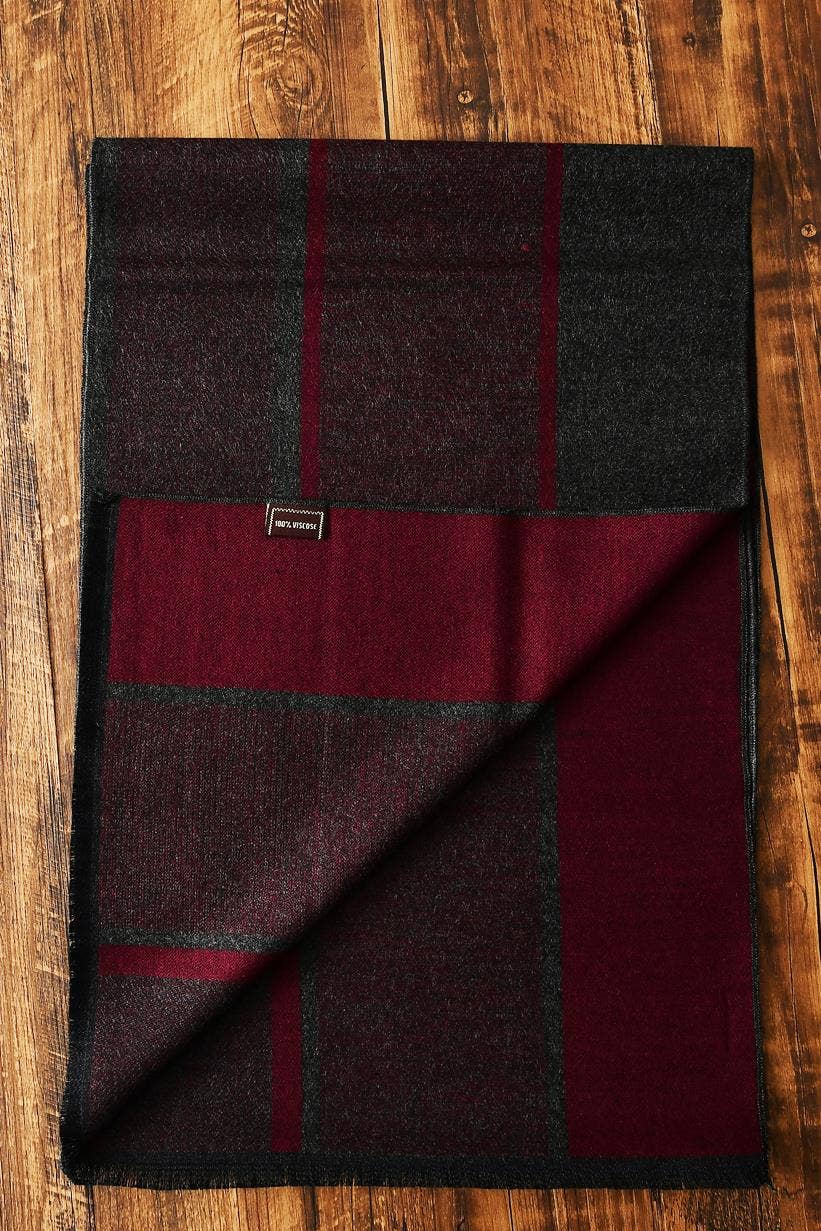 Fashion Scarf World - Wholesale Scarf - Unisex - Wide Stripe Print Men/Unisex Scarf4