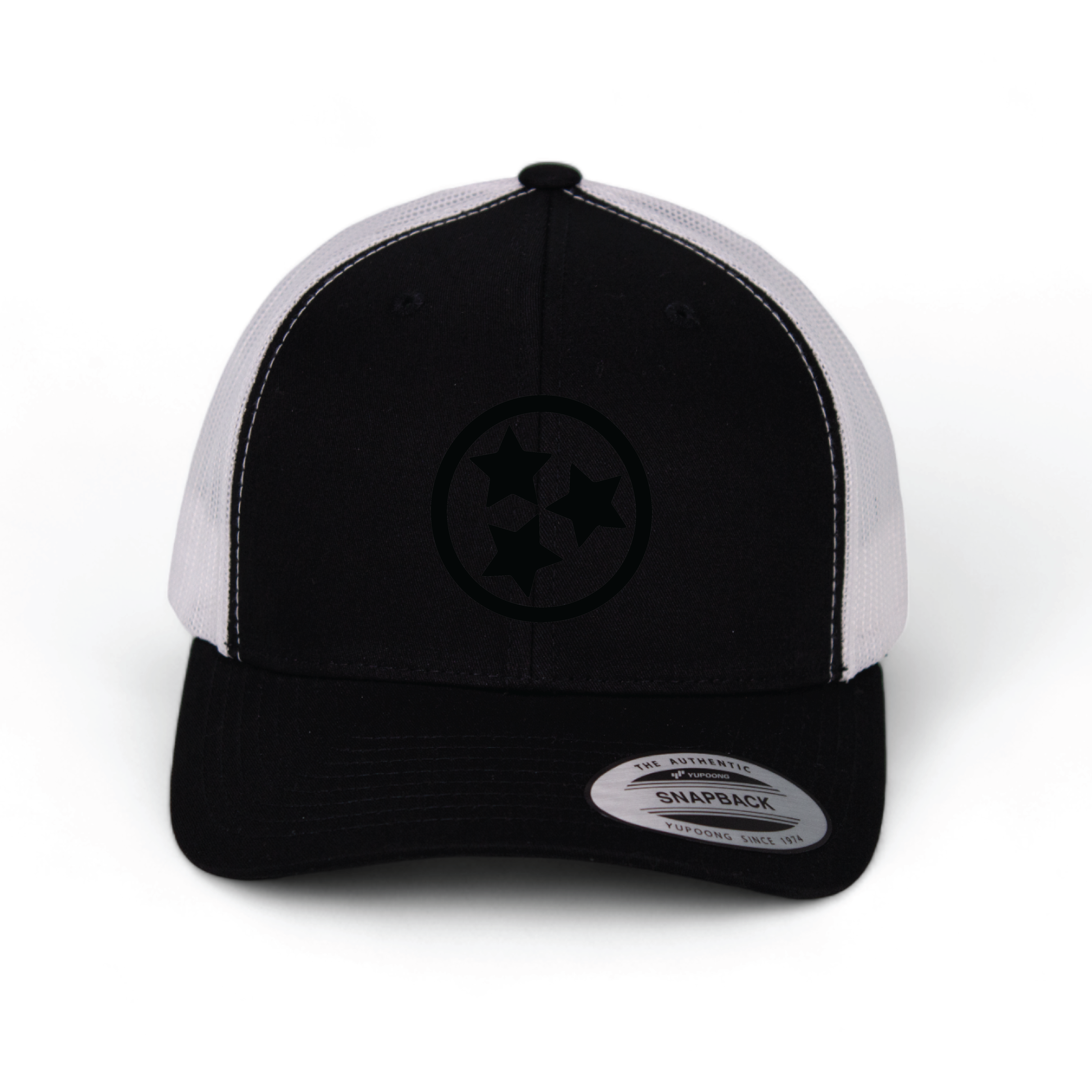 Cotton Mule - Wholesale Trucker Hat - Unisex - Black Silicone Tristar Trucker Hats13