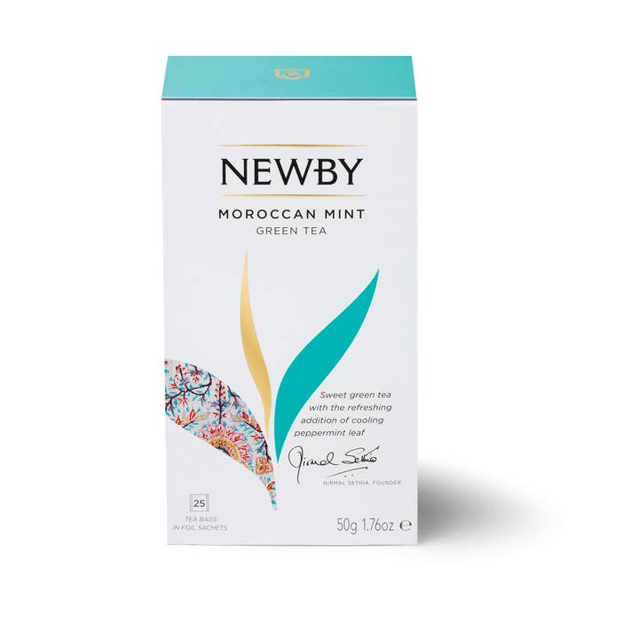 Newby Teas USA – Engroshandel Teposer – Marokkansk mynte - 25 tællers tepose
