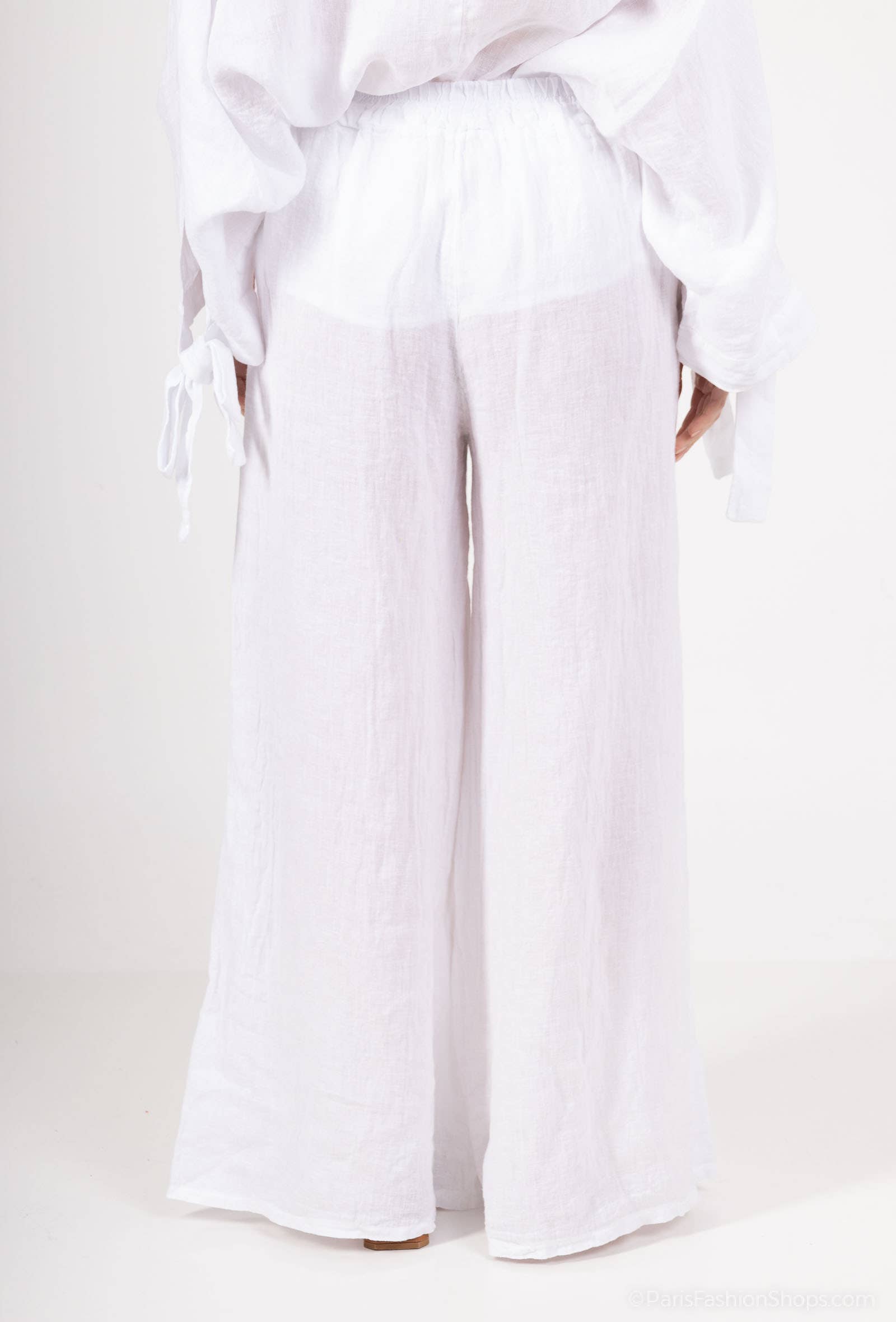 Shyloh - Wholesale Pants - Women's - Linen Trousers with Openwork Pockets 205802