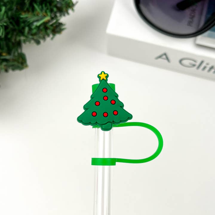 SoapElenGlen - Wholesale Jug - Christmas Tree Straw Toppers,Holiday Decor1
