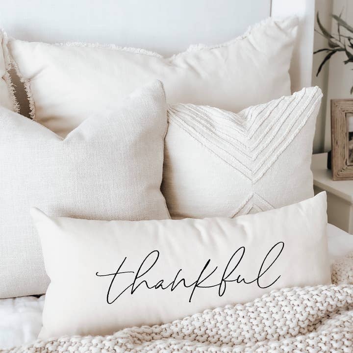 Coussin lombaire Thankful - Automne pour la vente par DWELL Home Shoppe