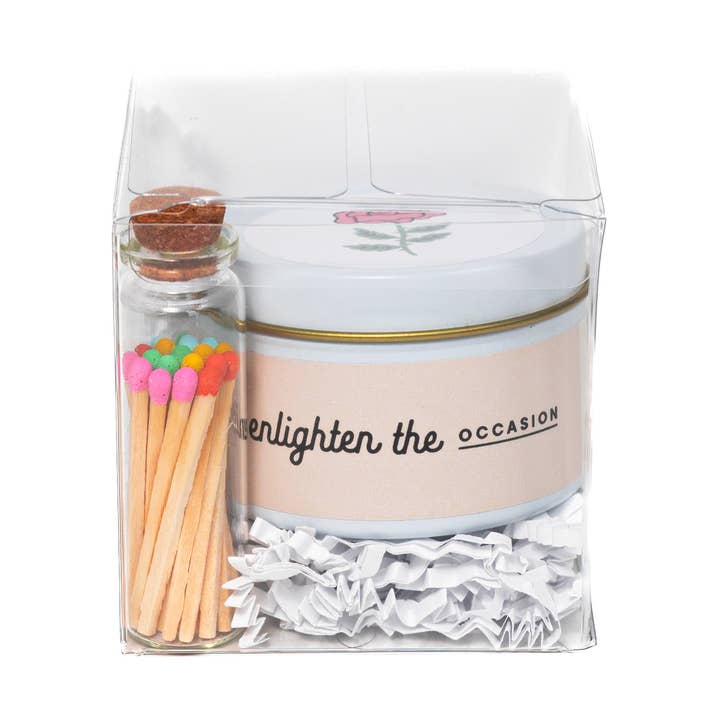 Nur für Sie Duftkerzen- und Streichholzset für den Großhandel von Enlighten the Occasion