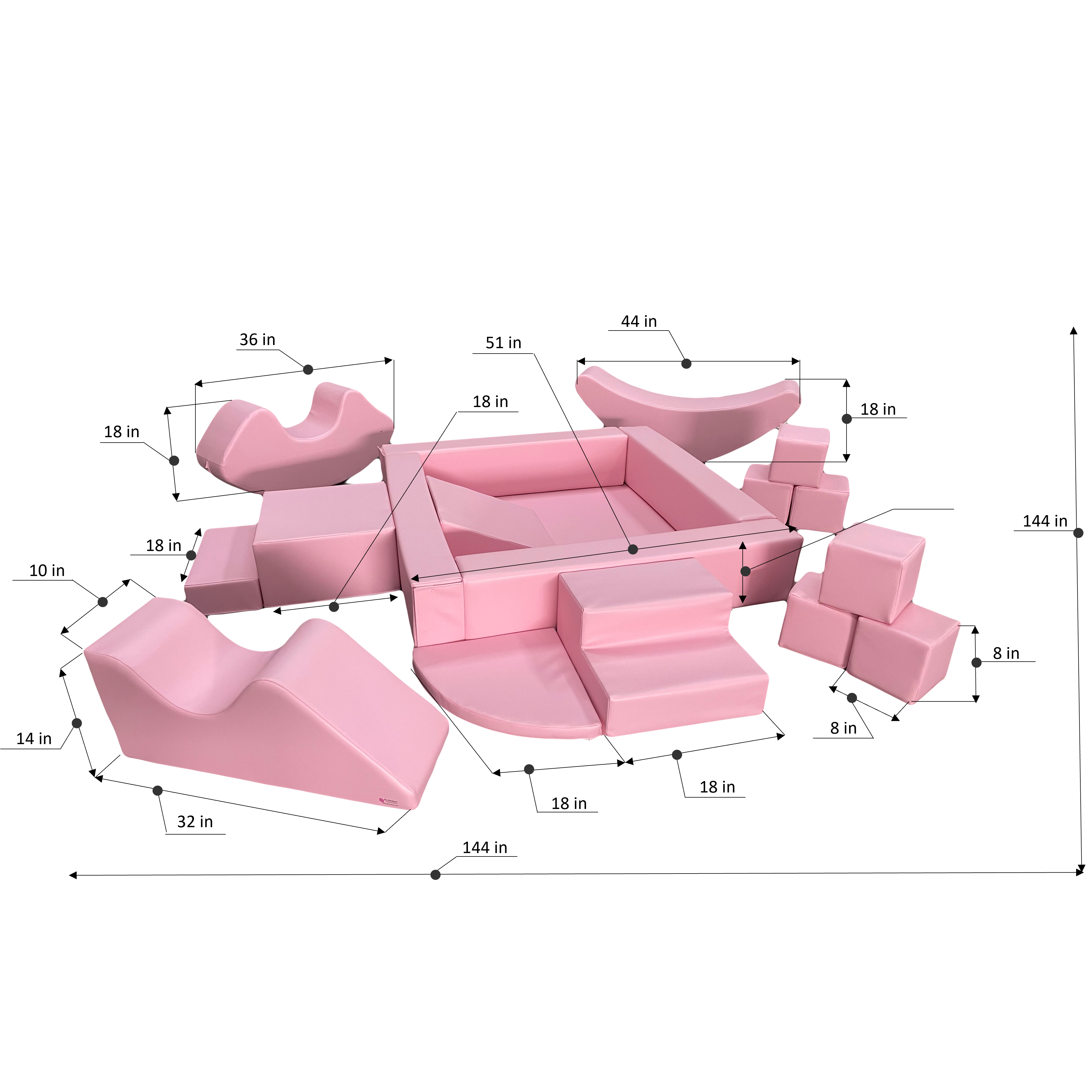 TQ FURNITURE - Venta al por mayor Conjunto de juguetes - Niños - Juego Suave - Conjunto Armonía2