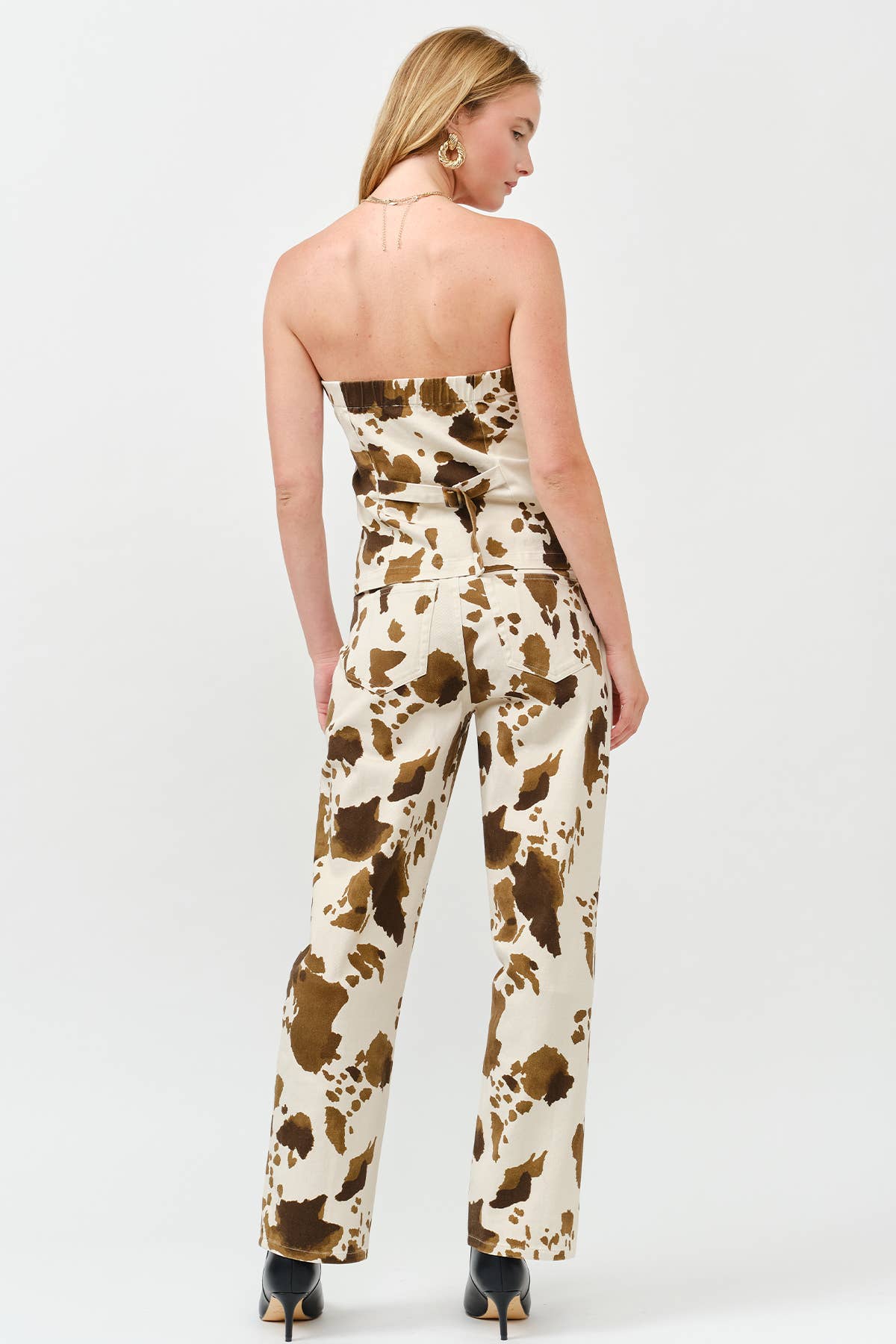 MULTI Fall Pre-washed cow-print baggy pants for wholesale on Faire6