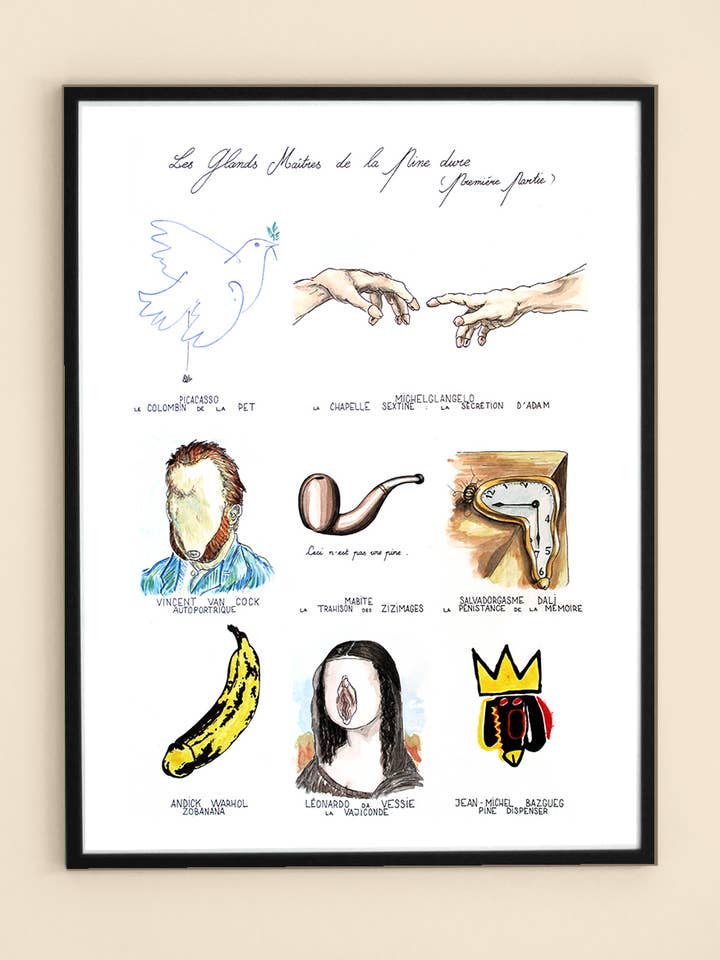 Les glands classiques de la pine dure. pour la vente par L'Atelier Batard