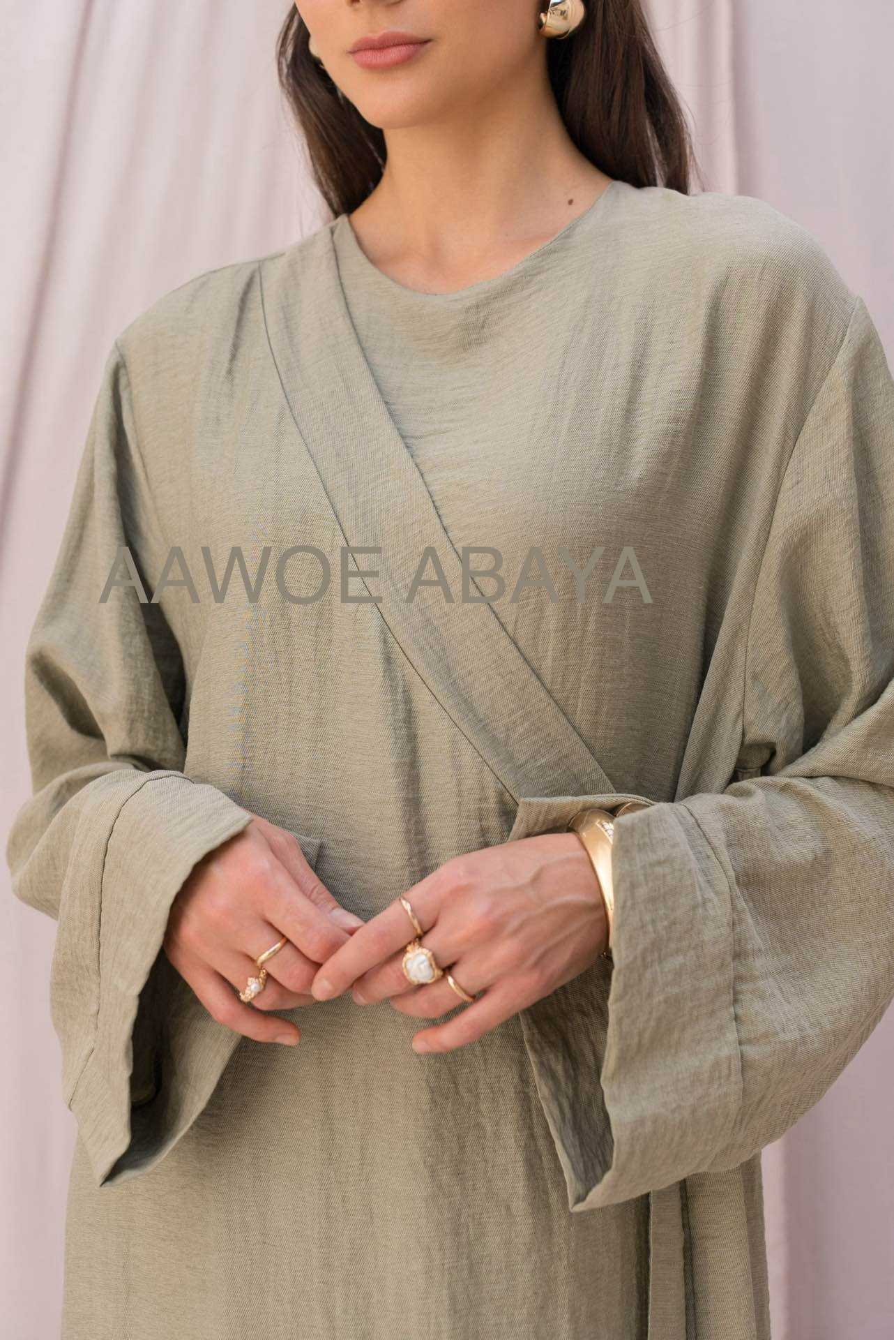 Aawoe Abaya – Kaftan - Mulher por atacado – Vestido Abaya Elegante - 2421-VES16